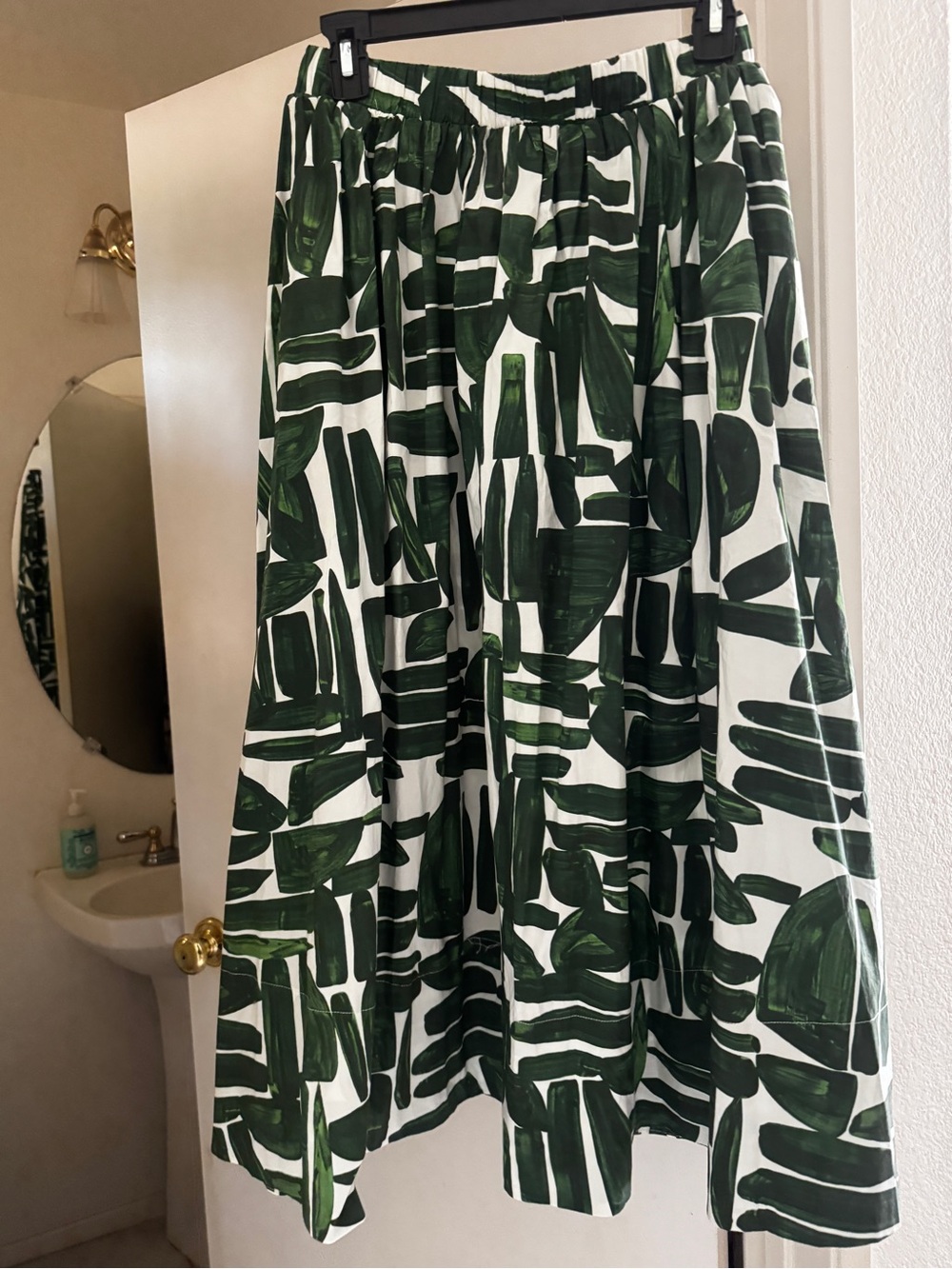 PHILOSOPHY Republic Women's Green Printed Midi Skirt size SMALL - Picture 4 of 8